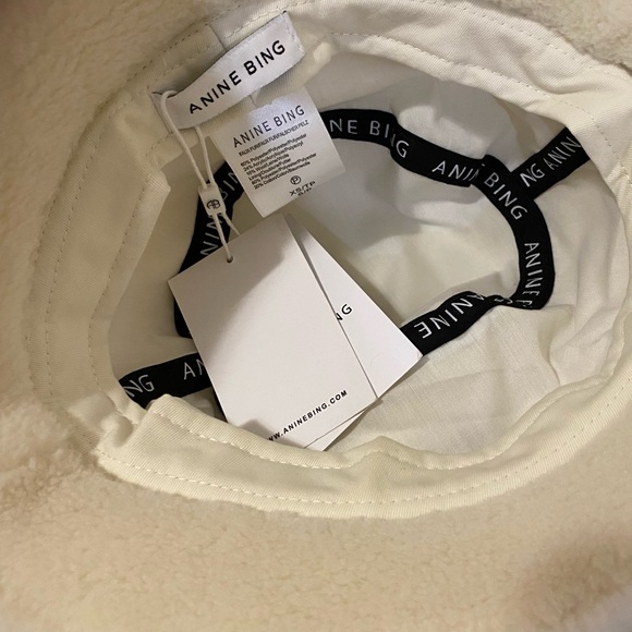 Anine Bing Cami Cream Bucket Hat - Picture 4 of 7